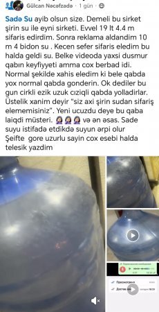 “Şirin su” firmasının qabları bu vəziyyətdədir - FOTO